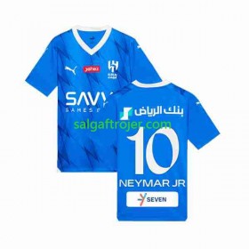 Al Hilal Neymar JR 10 Fodboldtrøjer Hjemmebanesæt 2023/24 Kort ærmer